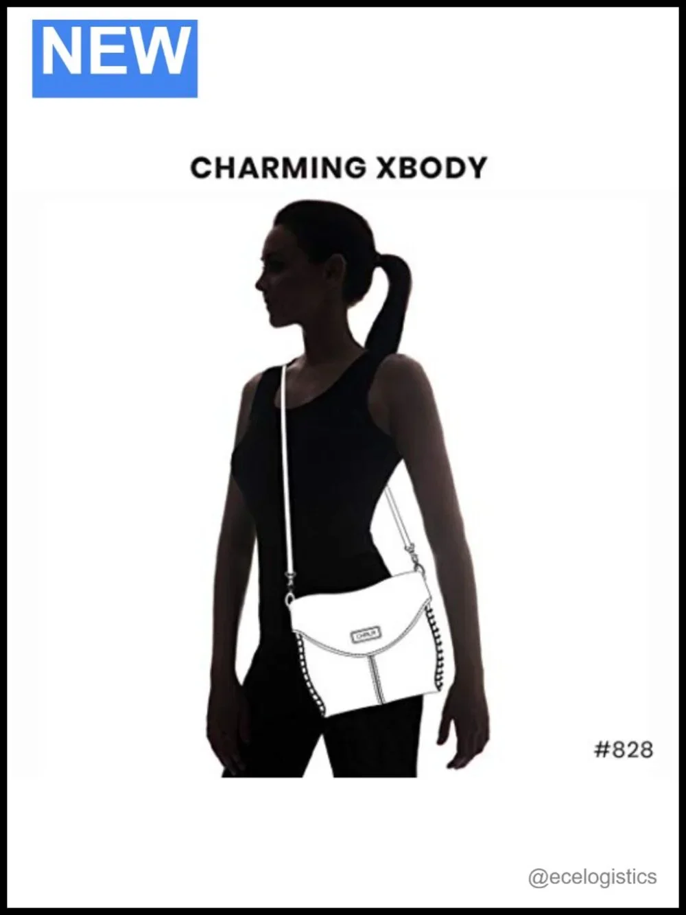 Charming Crossbody Bag with Flap Top and Zipper, Faux Leather, Convertible